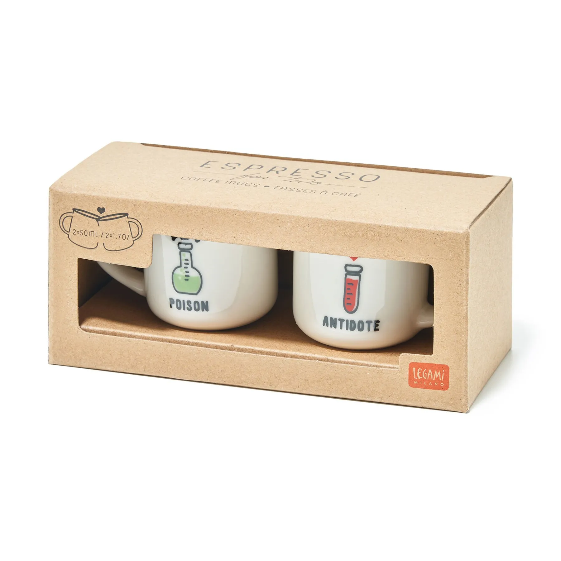 Legami Espressotassen*2 Espressotassen - Espresso For Two
