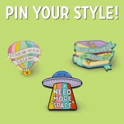 Legami Broschen*Anstecknadel aus emailliertem Metall - Pin Your Style!