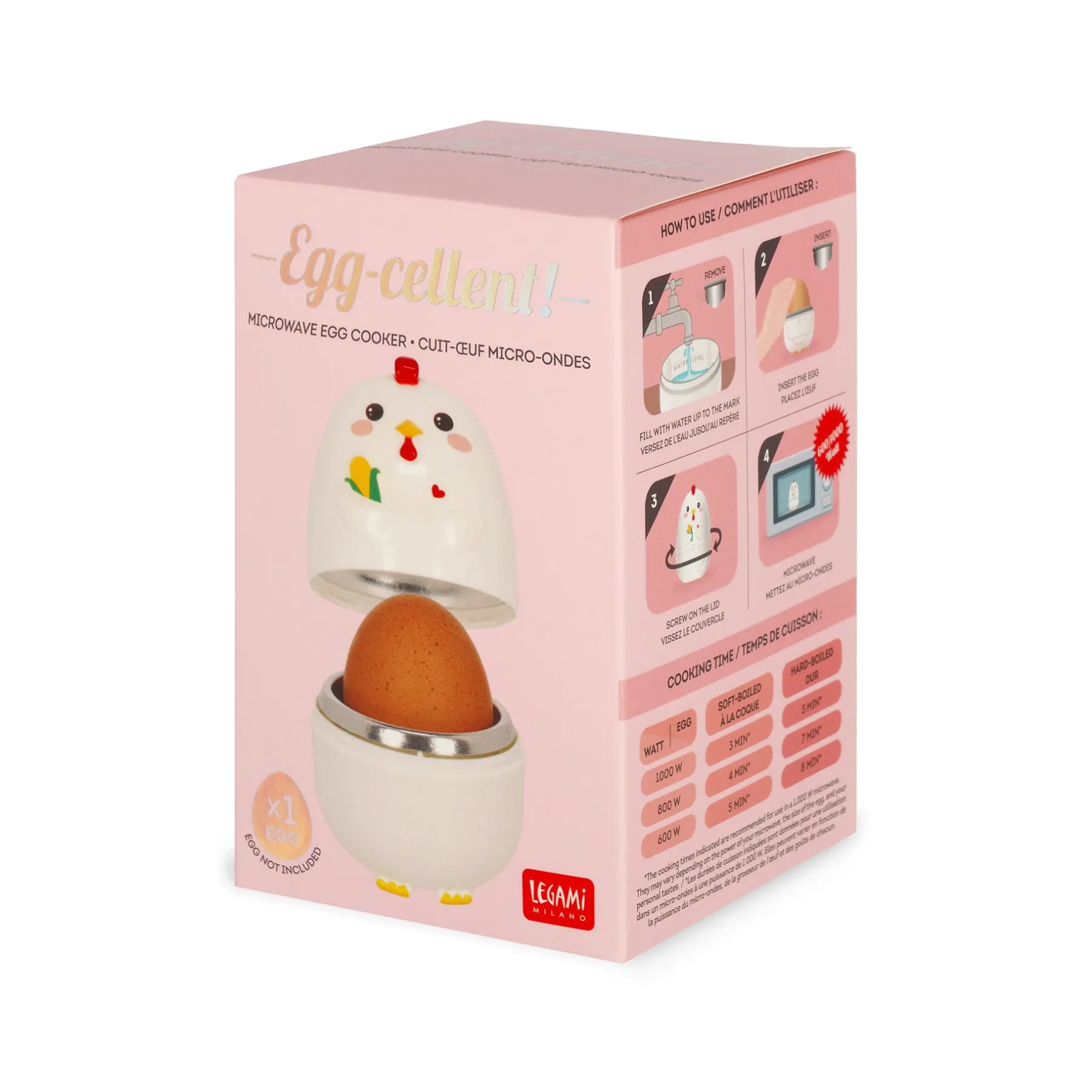 Legami Weitere Küchen-Accessoires*Eierkocher Für Die Mikrowelle - Egg-Cellent!