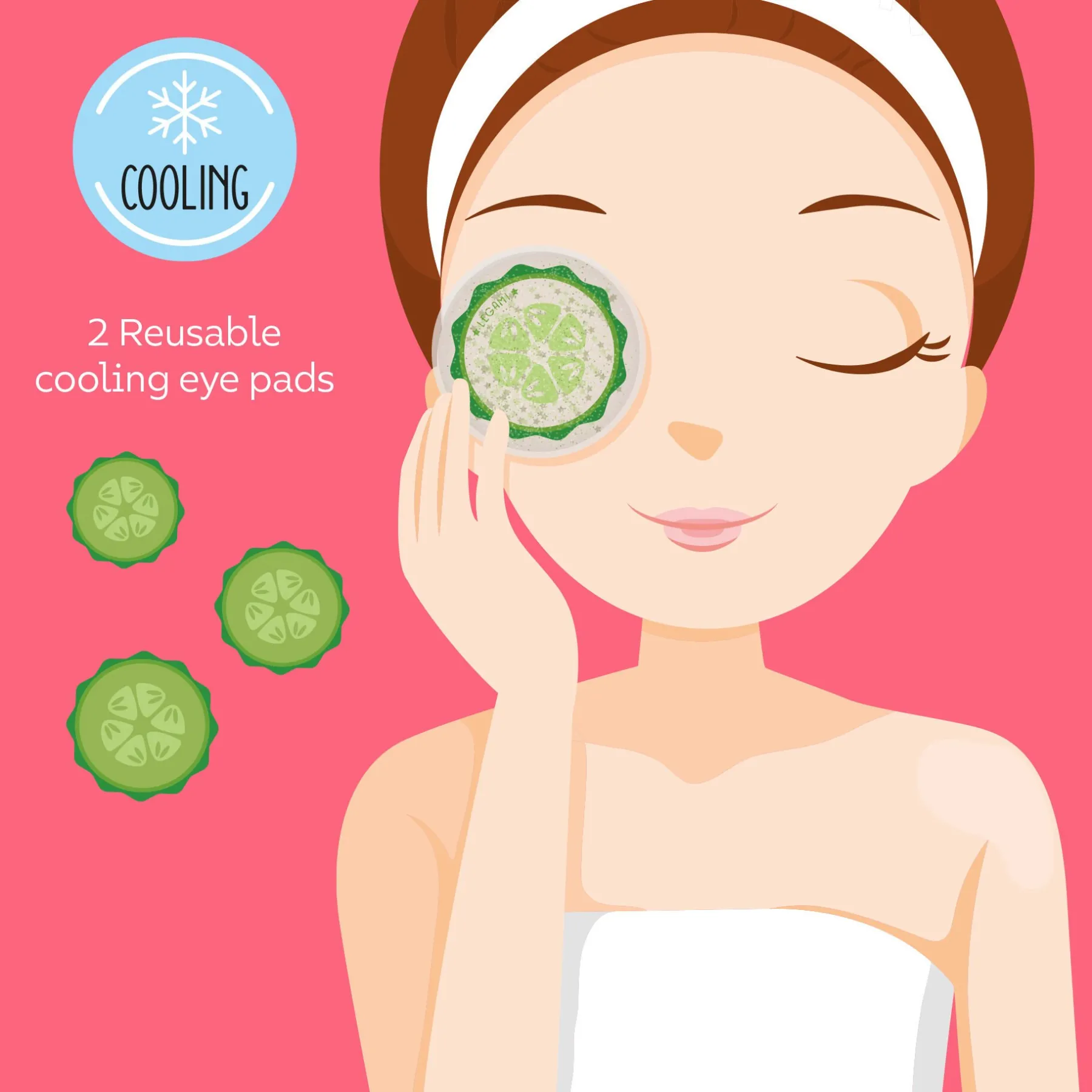 Legami Beauty-Accessoires*Erfrischende Augenpads - Chill Out