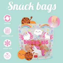 Legami Weitere Küchen-Accessoires*3er-Set Lebensmittelbeutel - Snack Bags