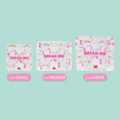 Legami Weitere Küchen-Accessoires*3er-Set Lebensmittelbeutel - Snack Bags