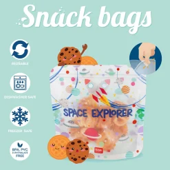 Legami Weitere Küchen-Accessoires*3er-Set Lebensmittelbeutel - Snack Bags