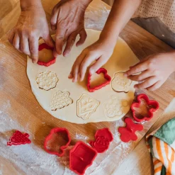 Legami Weitere Küchen-Accessoires|Party-Accessoires*5er-Set Plätzchenformen mit Stempel - Cookie Time!