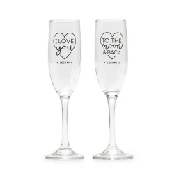Legami Cocktail Hour*2er-Set Sektgläser - Cheers to Love