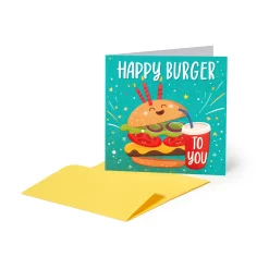 Legami Geburtstagskarten*Glückwunschkarte Geburtstag - Burger
