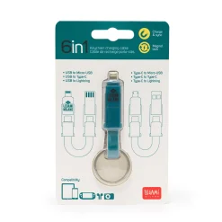 Legami Power-Banks Und Ladegeräte|Schlüsselanhänger*6-in-1-Ladekabel als Schlüsselanhänger