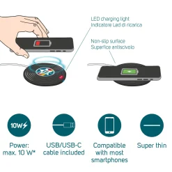Legami Power-Banks Und Ladegeräte*Kabellose Ladestation für Smartphone - Super Fast