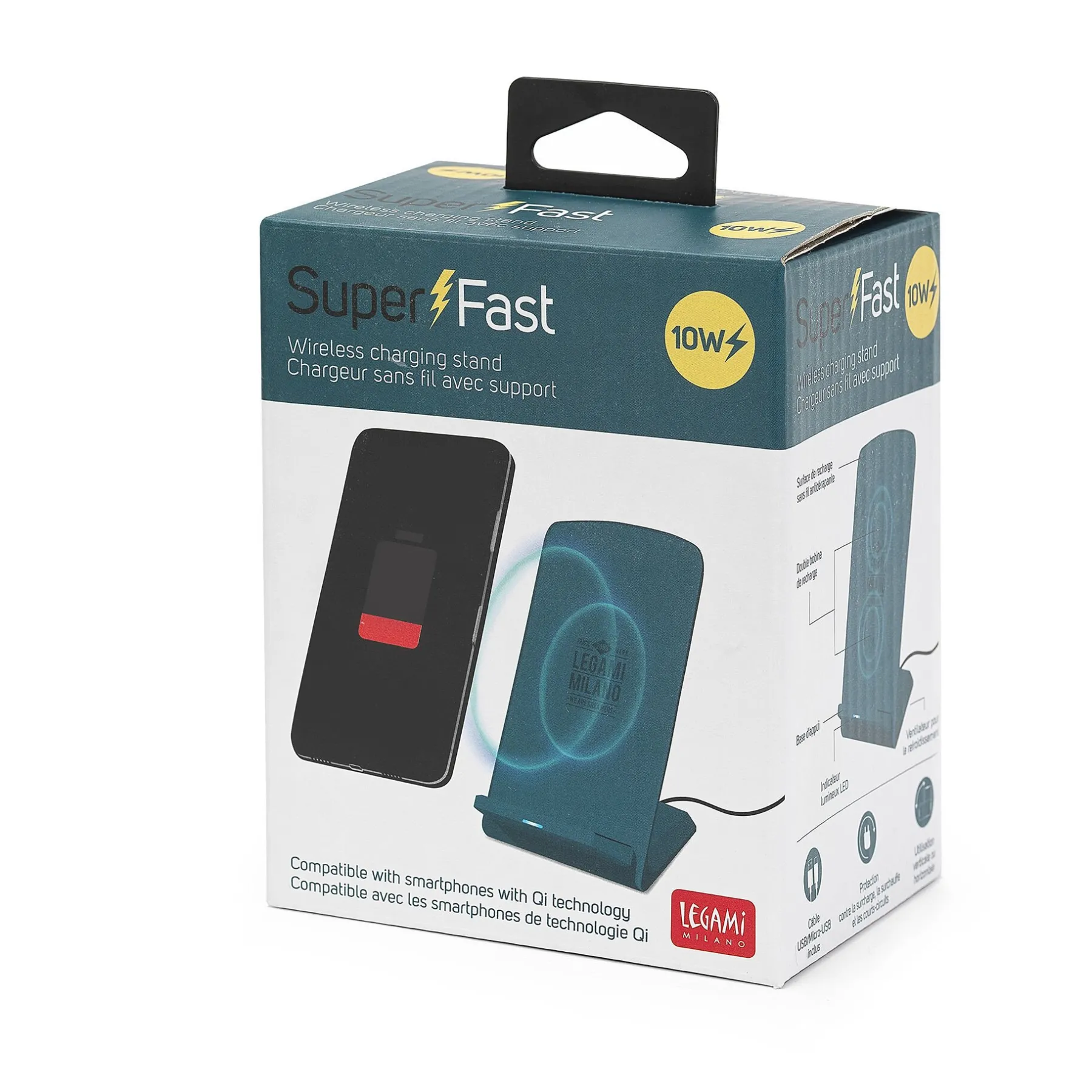 Legami Power-Banks Und Ladegeräte*Kabellose Ladestation mit Halterung - Super Fast