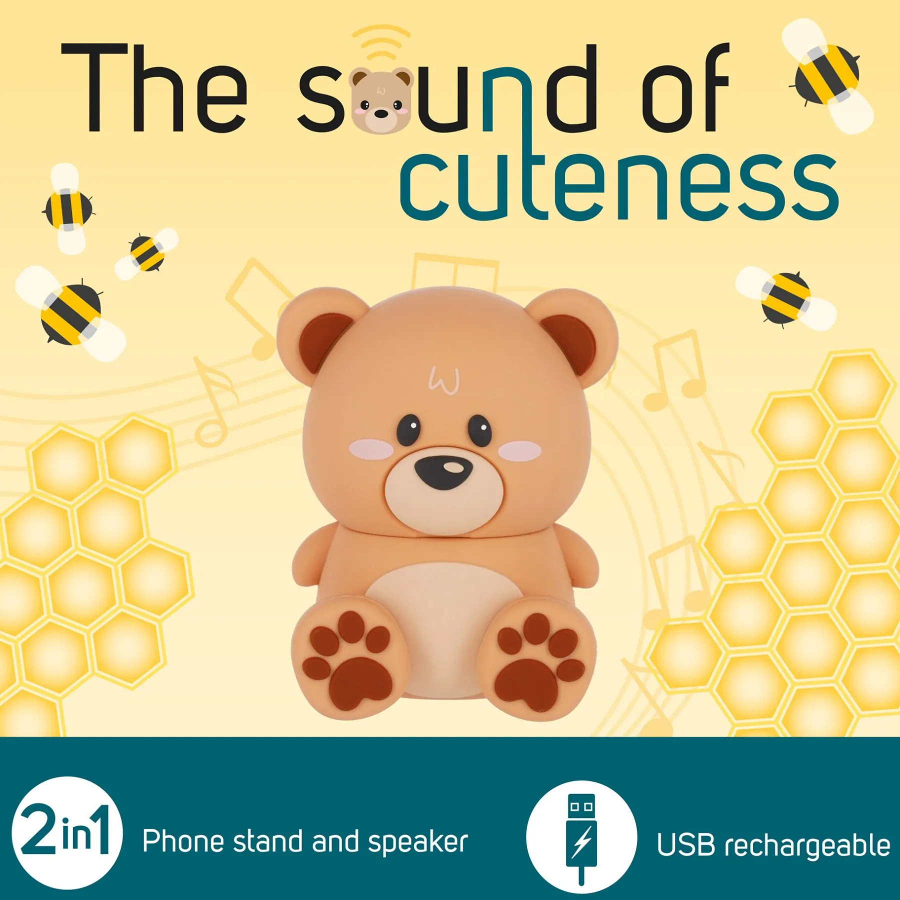 Legami Lautsprecher*Kabelloser Speaker mit Halterung - The Sound of Cuteness
