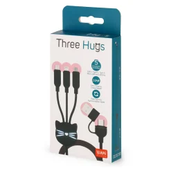 Legami Zubehör Für Smartphone, Pc, Tablet|Power-Banks Und Ladegeräte*Lade- und Synchronisationskabel 3 in 1 - Three Hugs