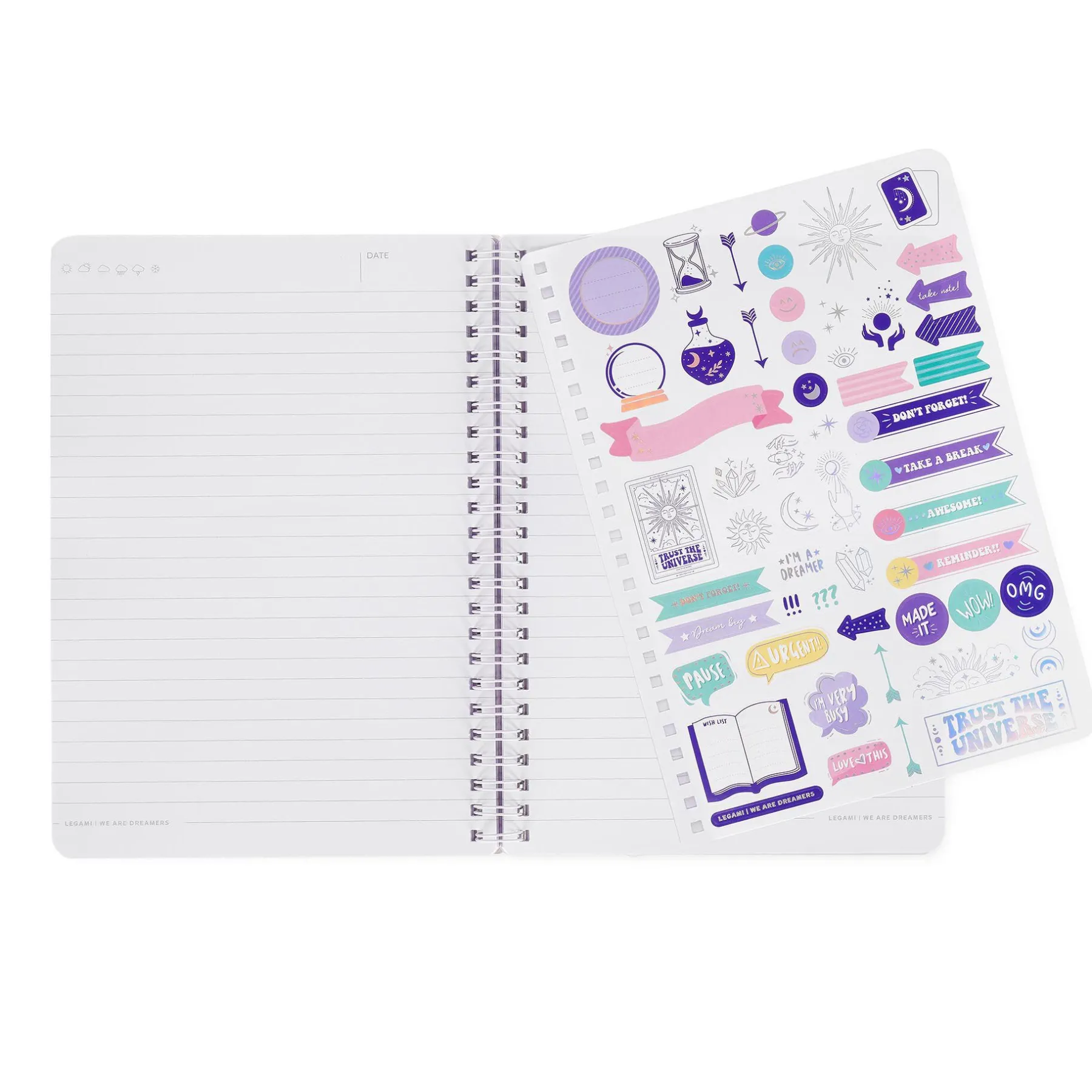 Legami Linierte Hefte*Liniertes Notizbuch -Large - Spiralbindung - A5-Format