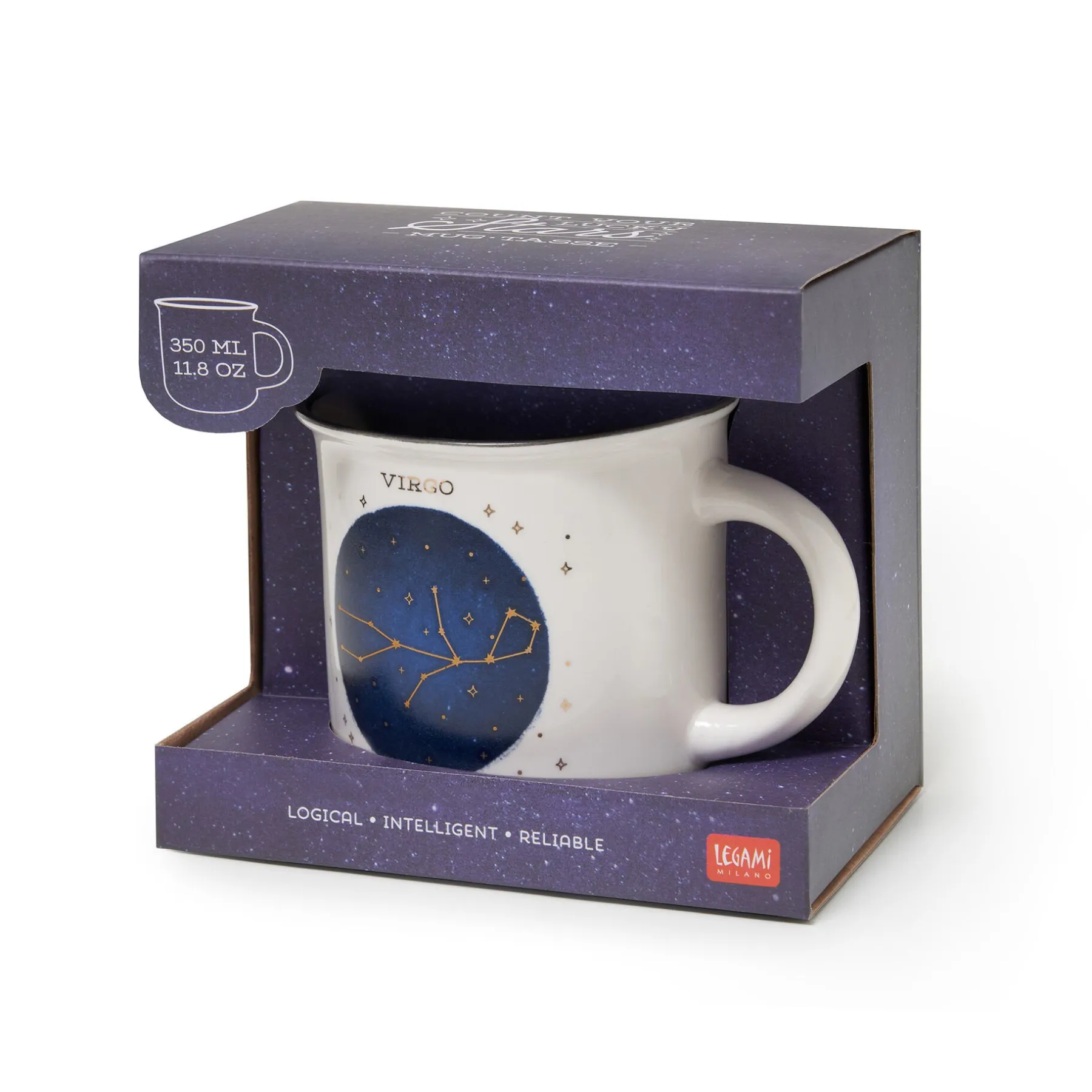 Legami Kaffeebecher*Porzellantasse - Count Your Lucky Stars