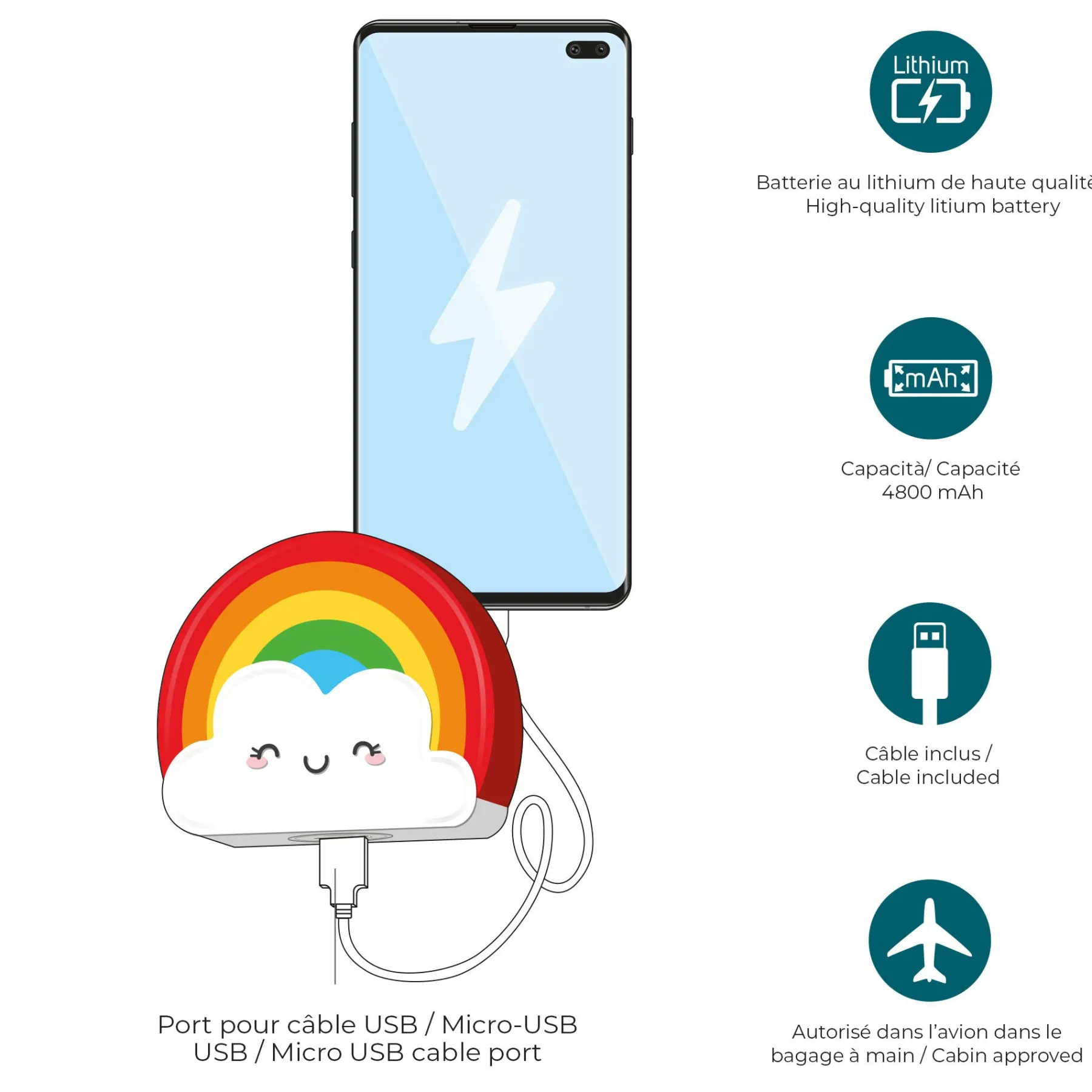 Legami Power-Banks Und Ladegeräte*Powerbank - My Super Power
