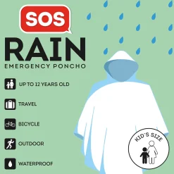 Legami Weitere Accessoires*Regenponcho für Kinder - SOS Rain-Kid‘s size