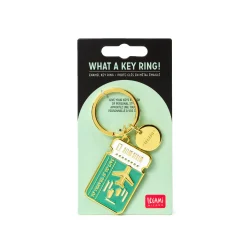Legami Schlüsselanhänger*Schlüsselanhänger aus emailliertem Metall - What a Key Ring!