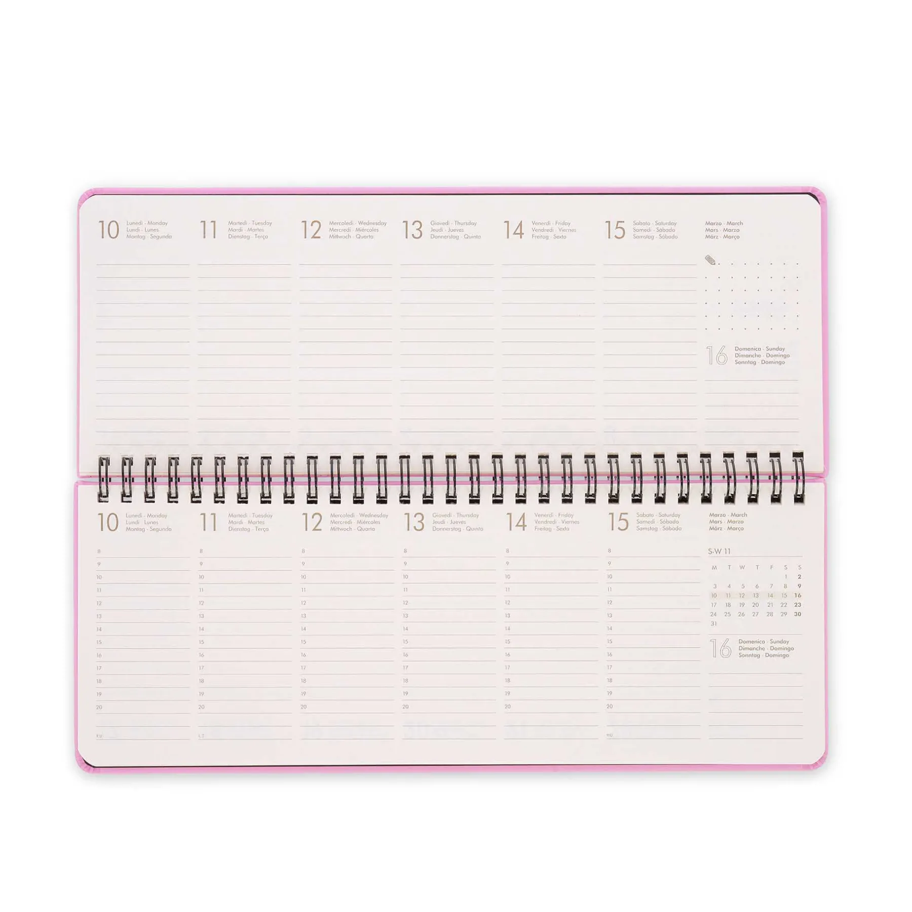 Legami Wochenplaner Für 12 Monate*Schreibtisch-Planer für 13 Monate - Desk Planner - 2025