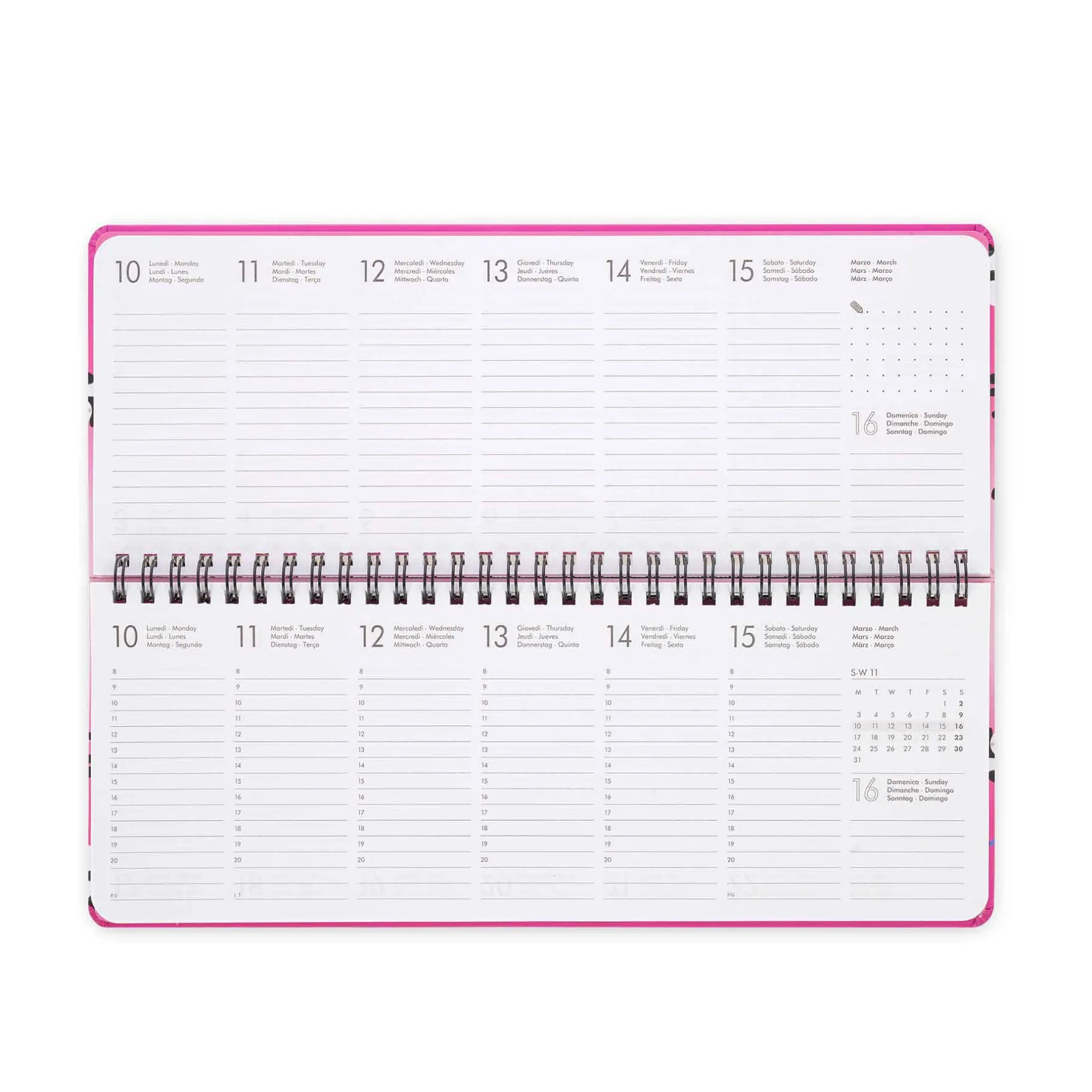 Legami Wochenplaner Für 12 Monate*Schreibtisch-Planer für 13 Monate - Desk Planner - 2025