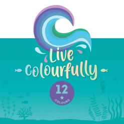 Legami Bleistifte Und Buntstifte*Set aus 12 Buntstiften - Live Colorfully