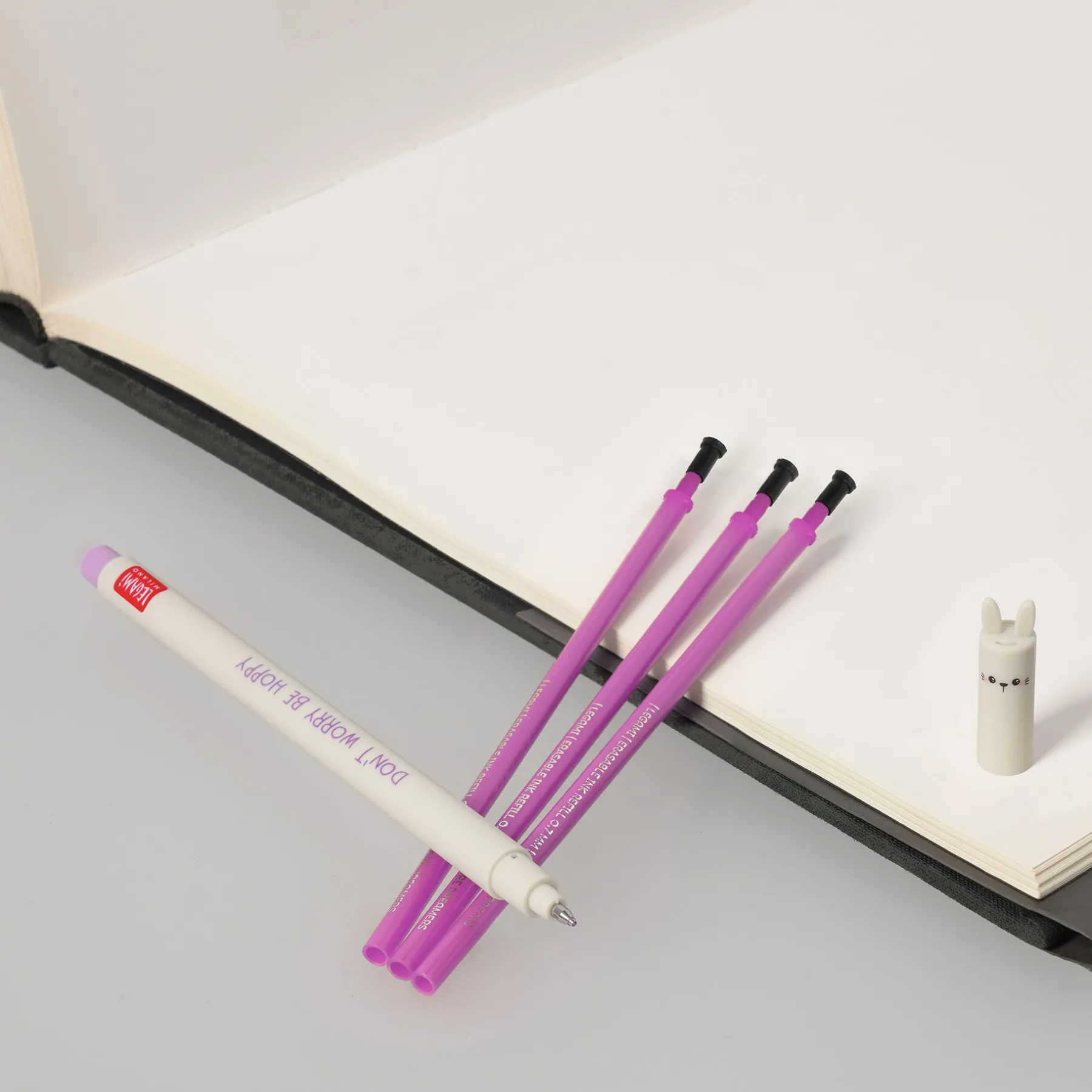 Legami Erasables Stifte Nachfüllminen|Löschbare Stifte*Set Löschbarer Stift Bunny mit violetter Ersatzmine