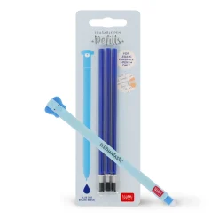 Legami Erasables Stifte Nachfüllminen|Löschbare Stifte*Set Löschbarer Stift Elephant mit blauer Ersatzmine