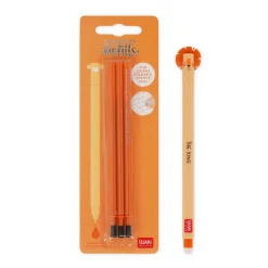 Legami Erasables Stifte Nachfüllminen|Löschbare Stifte*Set Löschbarer Stift Lion mit orangefarbener Ersatzmine