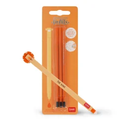 Legami Erasables Stifte Nachfüllminen|Löschbare Stifte*Set Löschbarer Stift Lion mit orangefarbener Ersatzmine