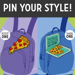 Legami Broschen*Set mit 2 Anstecknadeln aus emailliertem Metall - Pin Your Style!