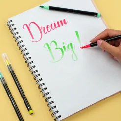 Legami Textmarker Und Filzstifte*Set mit 12 Filzstiften mit Pinselspitze - Brush Markers