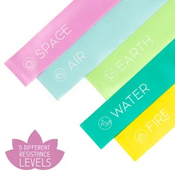 Legami Have Fun|Gesicht Und Körper*Set mit 5 Fitness-Bändern - The Five Elements