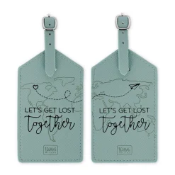 Legami Reise-Accessoires*Set mit 2 Kofferetiketten - Let's Get Lost Together