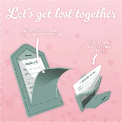 Legami Reise-Accessoires*Set mit 2 Kofferetiketten - Let's Get Lost Together
