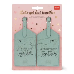 Legami Reise-Accessoires*Set mit 2 Kofferetiketten - Let's Get Lost Together