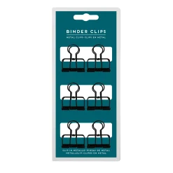 Legami Mehr Schreibwaren*Set mit 6 Metallklammern - Binder Clips