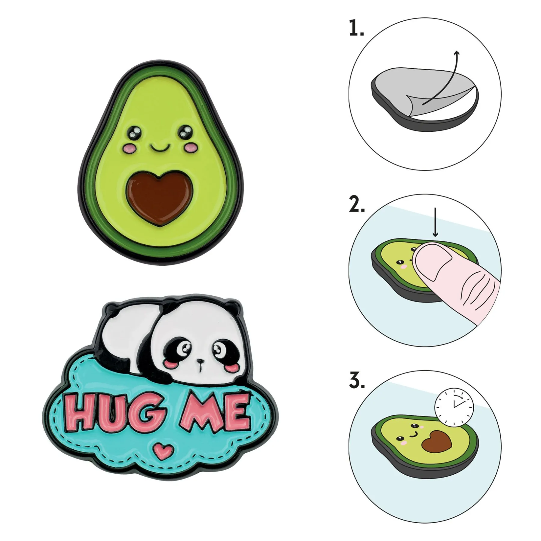 Legami Zum Verpacken Von Geschenken|Mehr Schreibwaren*Set mit 2 Metallklammern - Cutie