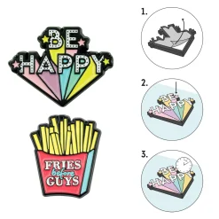 Legami Zum Verpacken Von Geschenken|Mehr Schreibwaren*Set mit 2 Metallklammern - Cutie