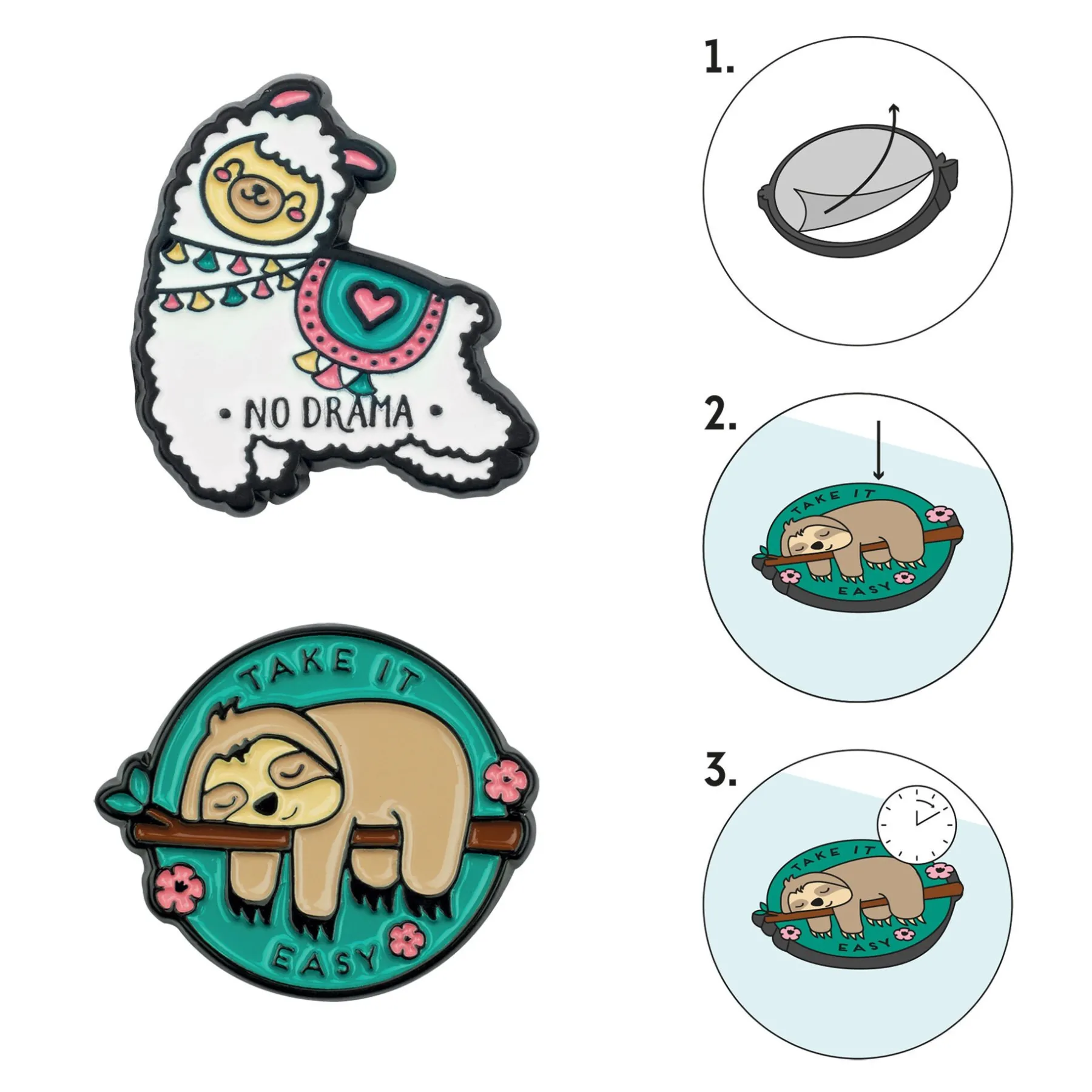 Legami Zum Verpacken Von Geschenken|Mehr Schreibwaren*Set mit 2 Metallklammern - Cutie