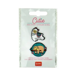 Legami Zum Verpacken Von Geschenken|Mehr Schreibwaren*Set mit 2 Metallklammern - Cutie