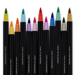 Legami Textmarker Und Filzstifte*Set mit 12 Pinselstiften - Brush Markers