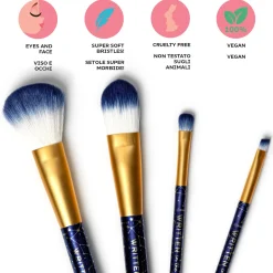 Legami Beauty-Accessoires*Set mit 4 Schminkpinseln - Oh My Glow!