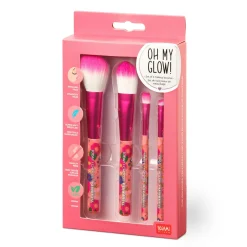 Legami Beauty-Accessoires*Set mit 4 Schminkpinseln - Oh My Glow!