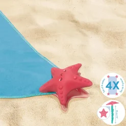 Legami Strandzubehör|Strandtücher*Set mit 4 Strandtuch-Heringen - Beach Towel Anchor Stakes