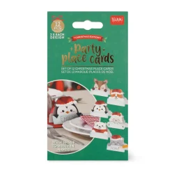 Legami Party-Accessoires*Set mit 12 weihnachtlichen Tischkärtchen