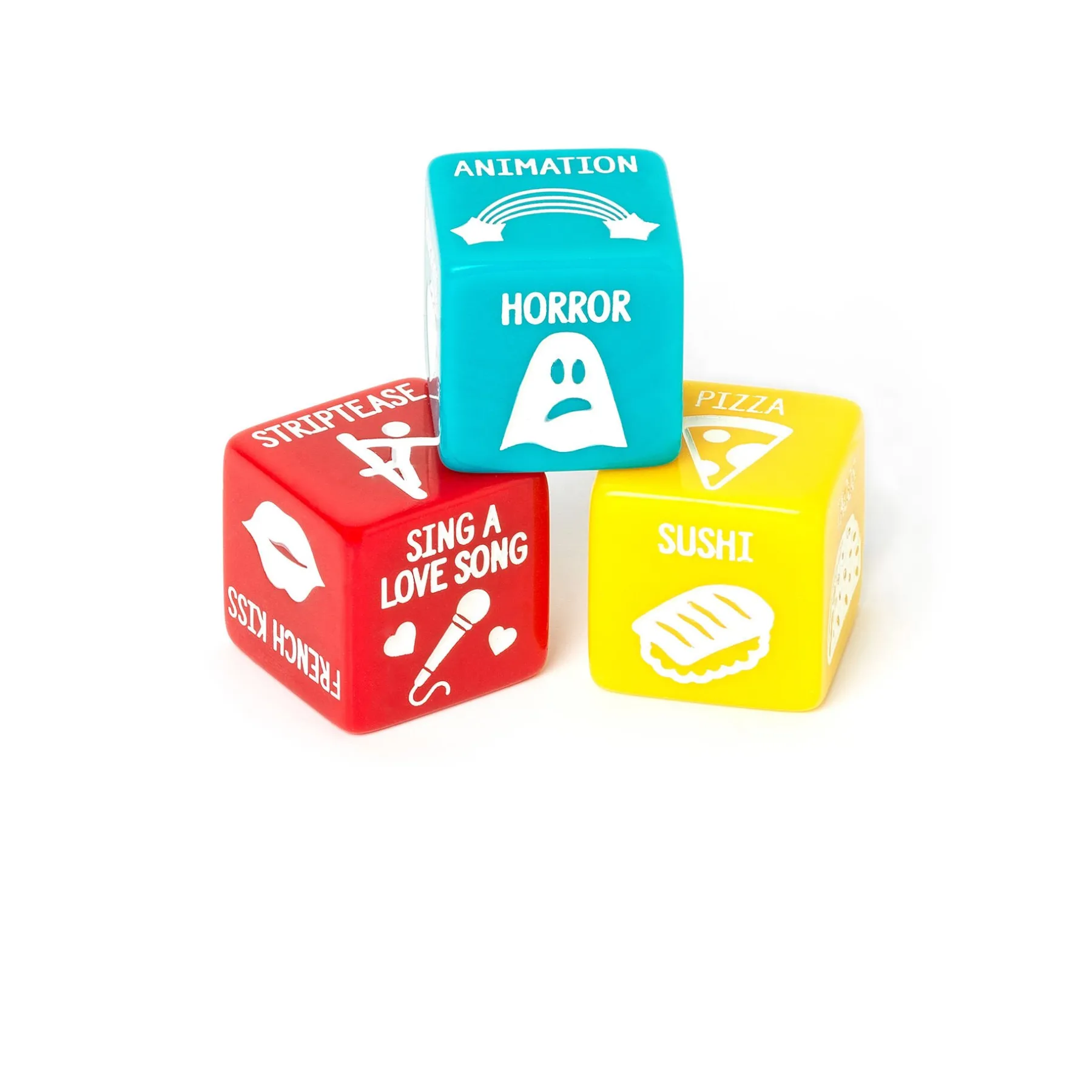 Legami Spiele*Set mit 3 Würfeln - Date in Progress
