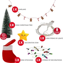 Legami Party-Accessoires*Set mit Weihnachtsdekorationen für den Schreibtisch