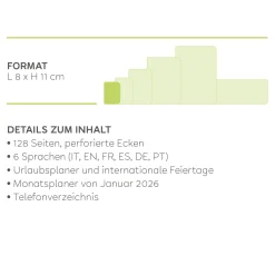 Legami Wochenplaner Für 12 Monate*Terminplaner für 12 Monate - Wochenübersicht - Mini - 2025