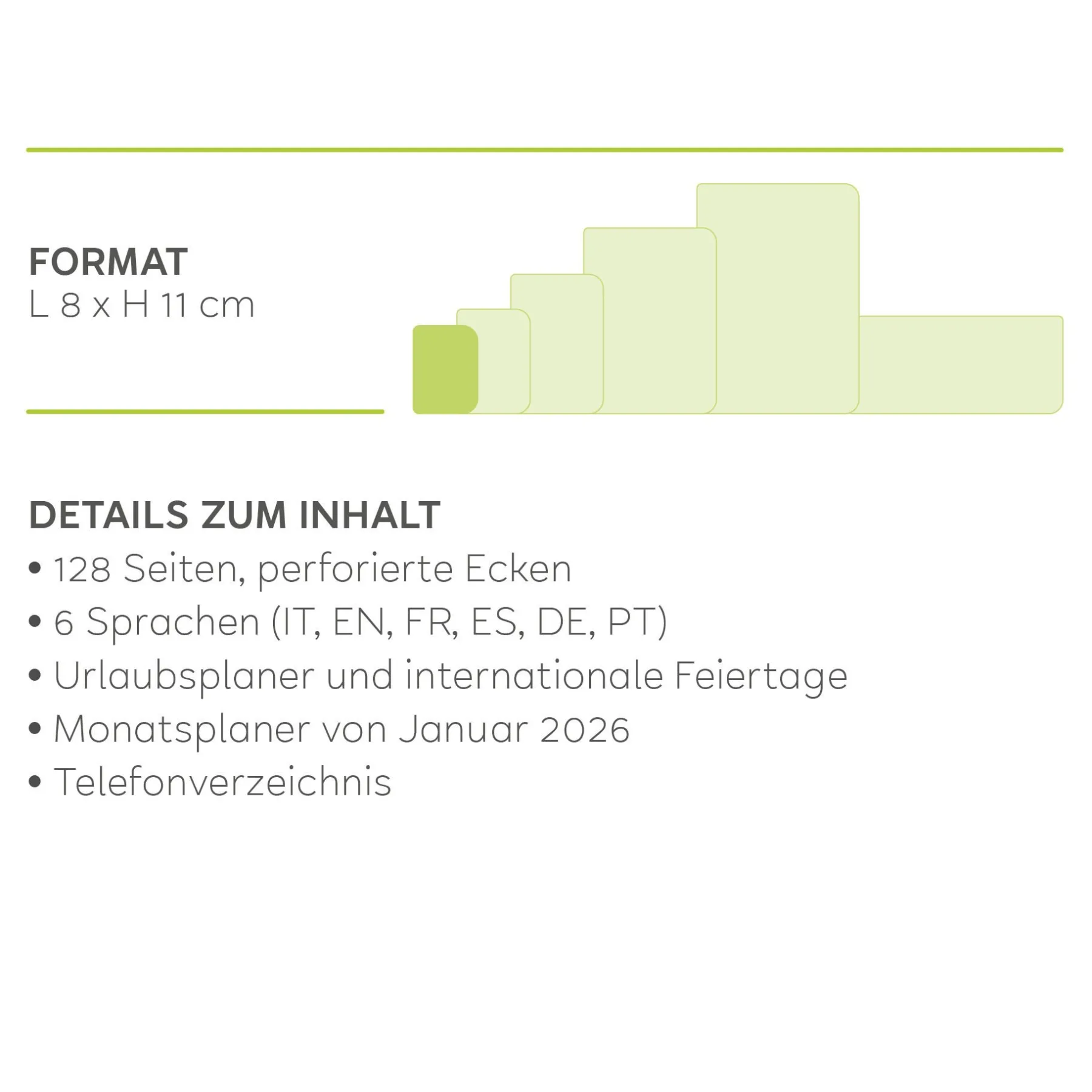 Legami Wochenplaner Für 12 Monate*Terminplaner für 12 Monate - Wochenübersicht - Mini - 2025