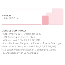 Legami Tagesplaner Für 16 Monate*Terminplaner für 16 Monate - 1 Tag pro Seite - Small - 2024/2025