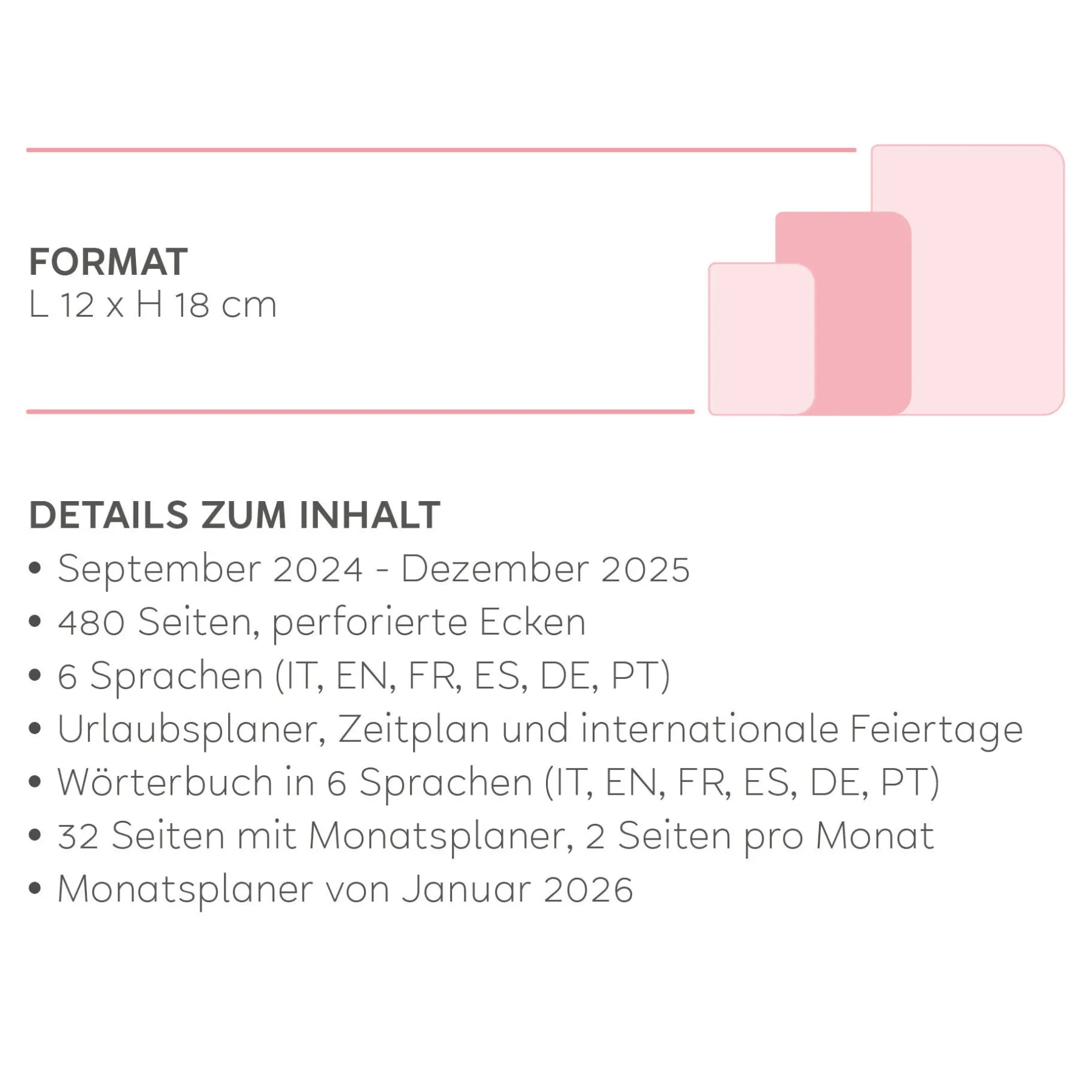 Legami Tagesplaner Für 16 Monate*Terminplaner für 16 Monate - 1 Tag pro Seite - Medium - 2024/2025