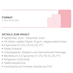 Legami Wochenplaner Für 16 Monate*Terminplaner für 16 Monate - Wochenübersicht - Large - Spiralbindung 2024/2025